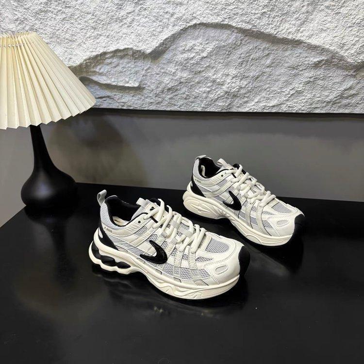 

Leather mesh breathable dad shoes women s summer 2025 new versatile light color matching comfortable casual sports shoes 35