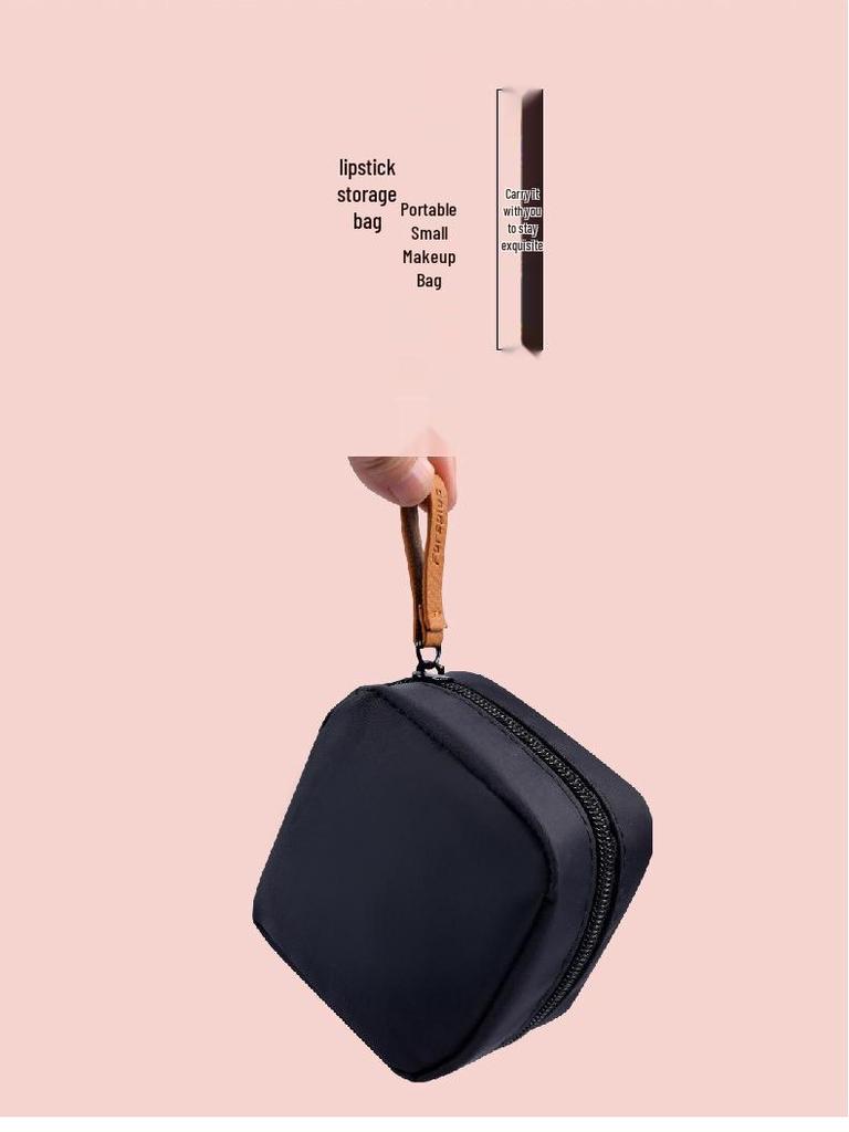 Mini wasserdichte Make-up-Tasche im koreanischen Stil: Tragbare Handtasche zur Aufbewahrung von Lippenstift und Puder