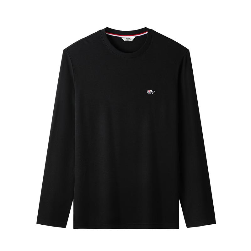 

Goldlion Men s Round Neck Pure Color Long Sleeve Sweatshirt L