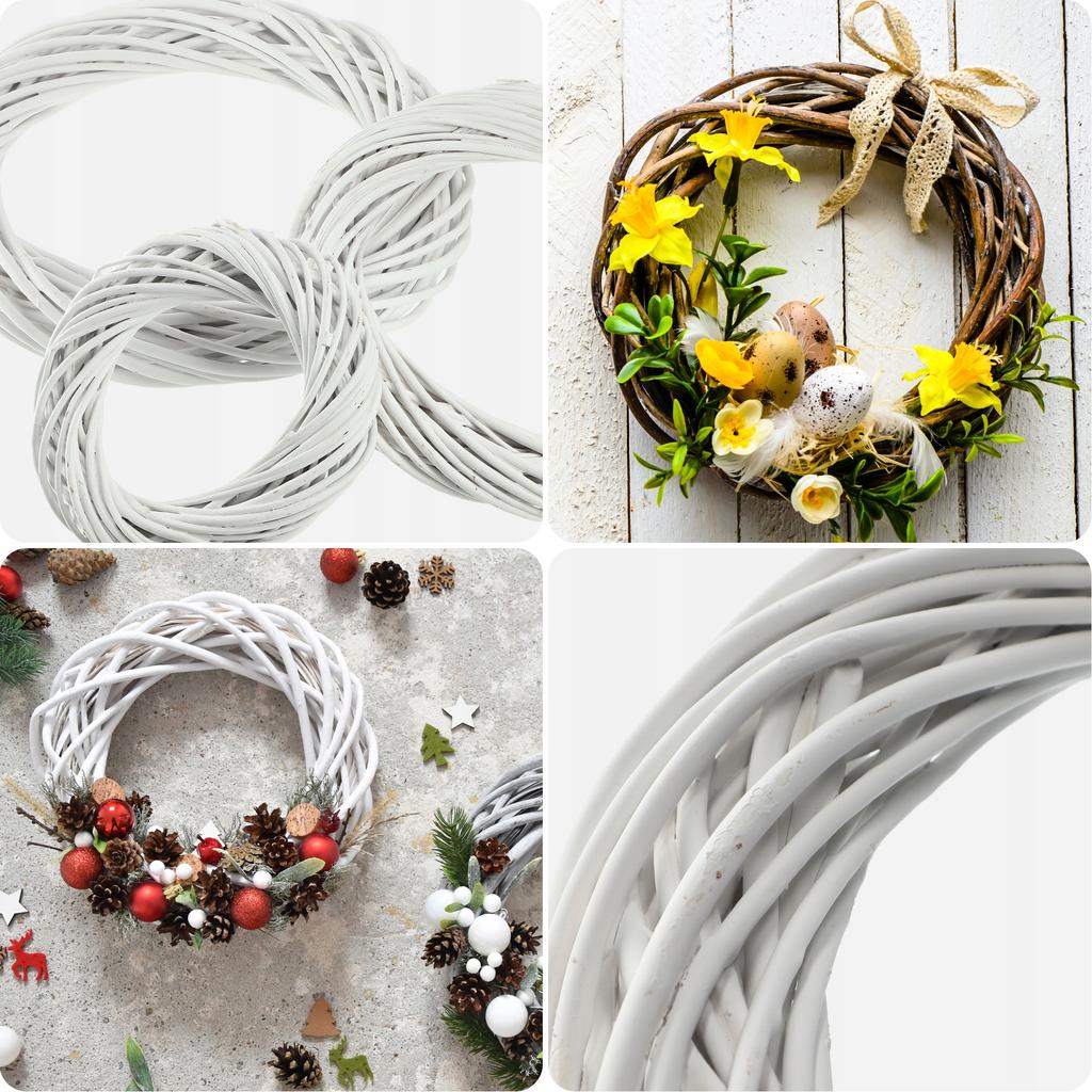 KADAX Wicker Wreath Wicker Swag