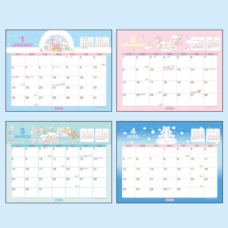 Sanrio Cinnamoroll Ring Calendar 2026 Japan NEW Sanrio Characters
