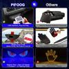 Car Rear Window LED Devil Eyes Light USB Powered with 11 Modes and Adhesive Mount