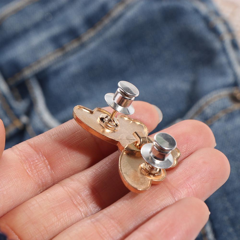 Zinc Zinc Alloy Jean Button Waist Buckle Removable Clothing Accessories Snap Fastener Pants Pin Skirts