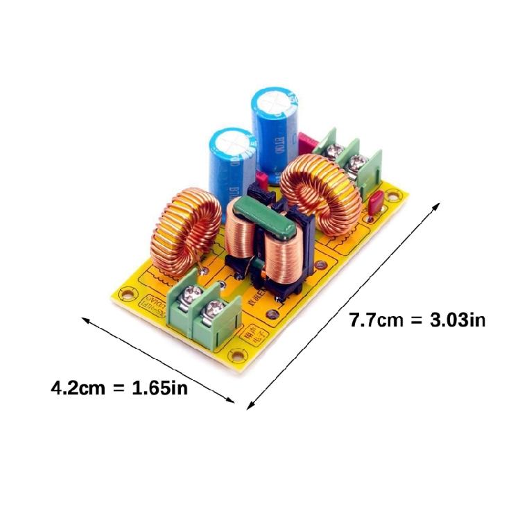 10A High Current Filter Board Noise Suppression DC0-50V Operation Filtering Circuit Board Comapct LC Design