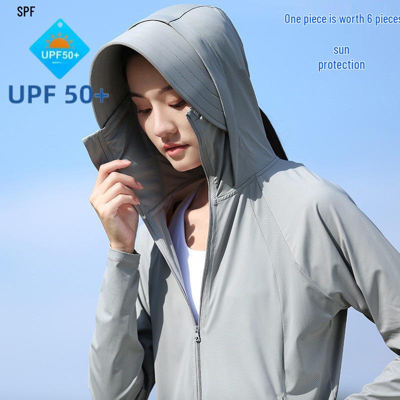 Ice Silk UPF50+ Sun Protection Clothing with Removable Brim for Men & Women