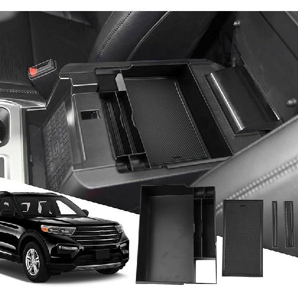 SXCY pentru 2020-2023 2024 Ford Explorer Tavă organizatoare pentru consolă centrală FIT Ford Explorer 2023 2024 Accesorii Cotiera Tavă pentru consolă pentru Ford 2023 2024