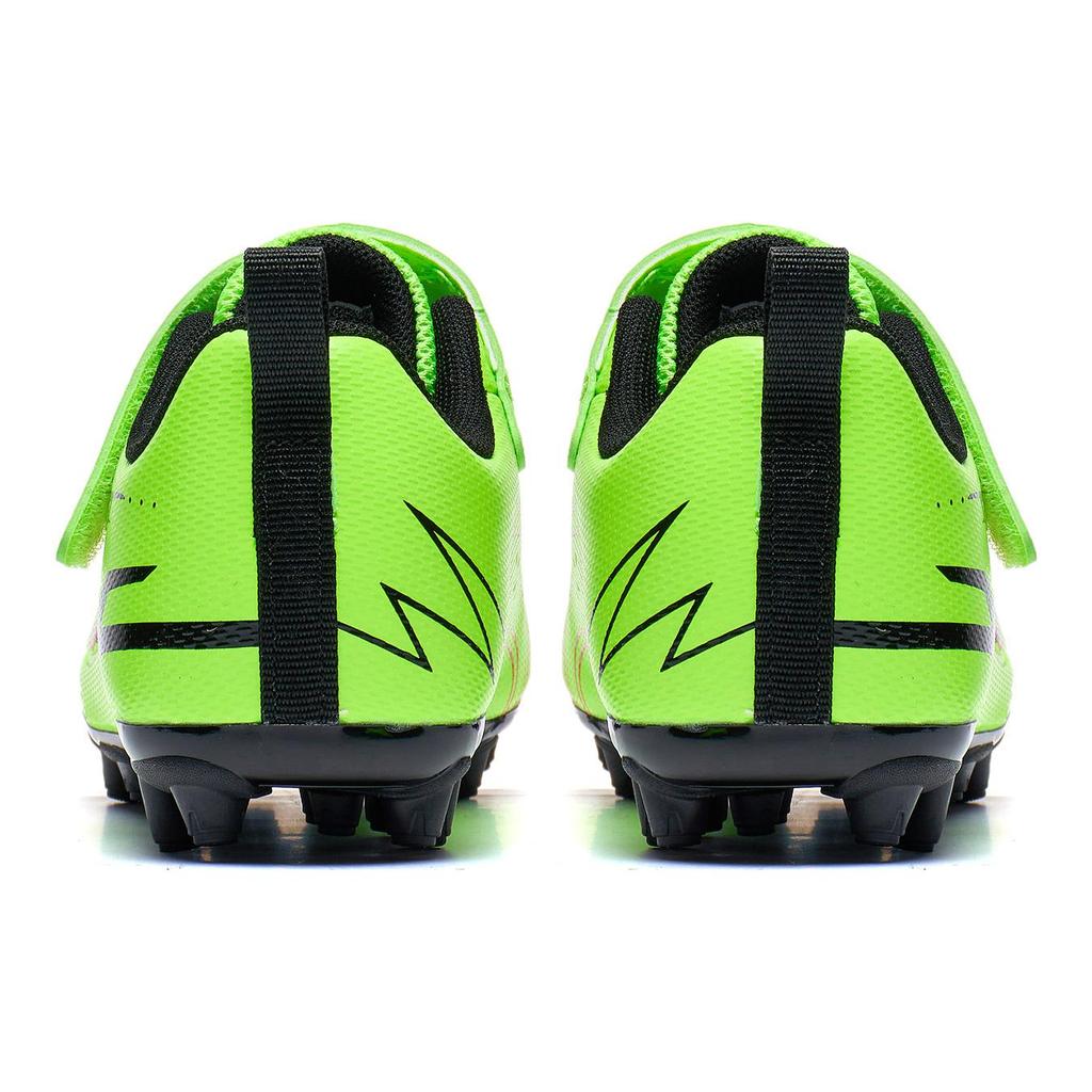 Li Ning Kids Pursuit 2.0 Comfortable Versatile Shock Absorbing Durable Breathable Low Top Soccer Shoes Kids Soccer Shoes Green YKGT002-1