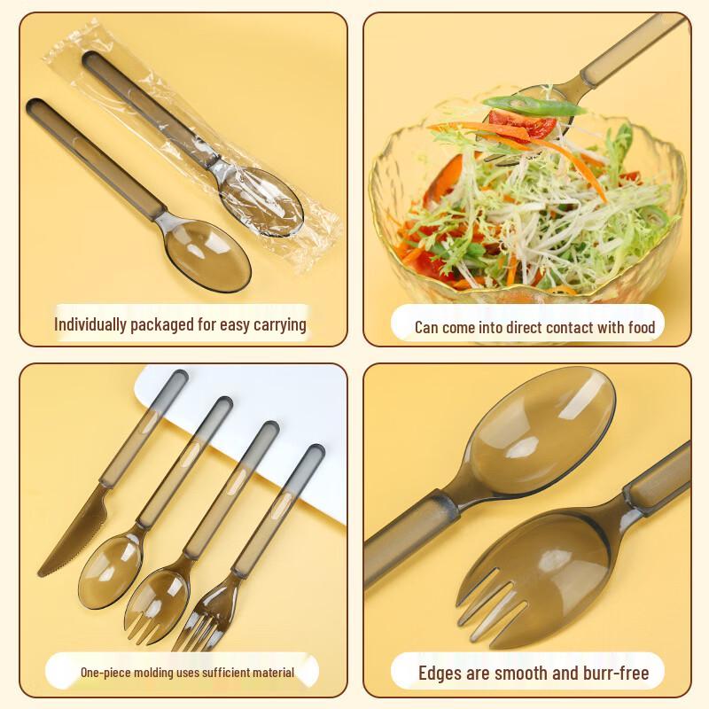 Individually Wrapped Disposable Plastic Cutlery Set