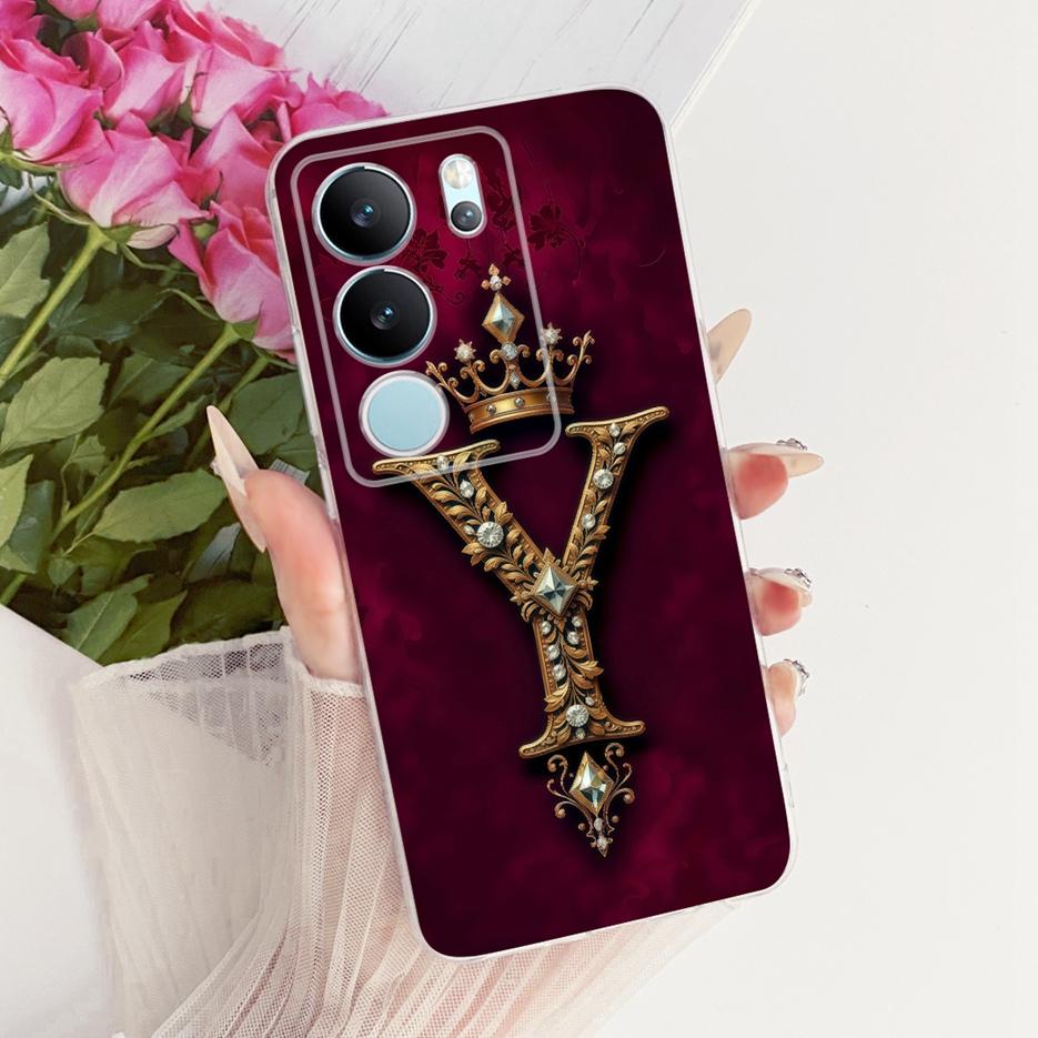 For Vivo V29 Pro Case V2251 Cute Crown Letters Cover Soft Slim Phone Case For Vivo V29e V 29 Pro VivoV29 E V2317 Back Cover Bags