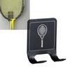 Badminton Racket Holder Stainless Steel Wall Hook Wall Mounted Racket Holder Tennis Racket Storage Rack Easy to Use