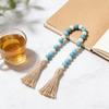 Home Hanging Decoration Prayer Beads Wooden Bead String Rustic Country Decor for