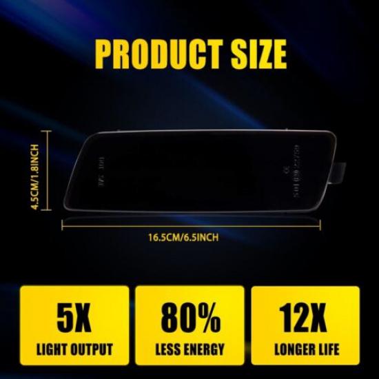 Amber LED Side Marker Signal Lights Lamps For 2006-2009 VW MK5 Golf/GTI Rabbit B