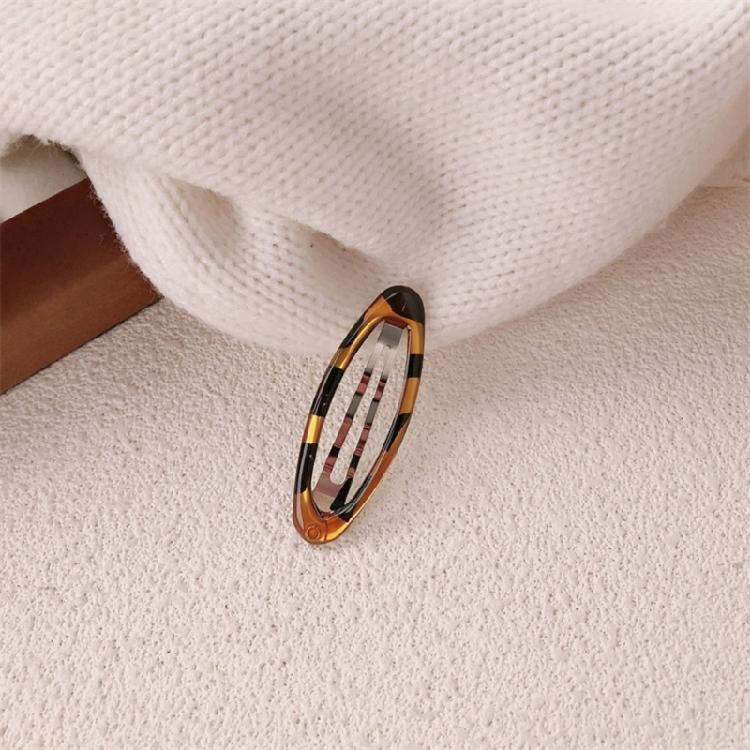 Federleichte metallische Tier Muster ovale Haarornamente Haarspangen Traditioneller koreanischer Stil Haarschmuck für Damen Mädchen