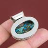 Copper Chrysocolla Pendant 925 Sterling Silver Pendant Handmade Gemstone Pendant Vintage Jewelry Gifts For Her Unique Pendant Silver Jewelry