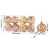 4/8 Stück Weihnachtskugel-Ornamente Gold Hohlstern Anhänger Weihnachtsbaum Hängende Dekoration für Zuhause 2026 Neujahr Navidad Geschenke