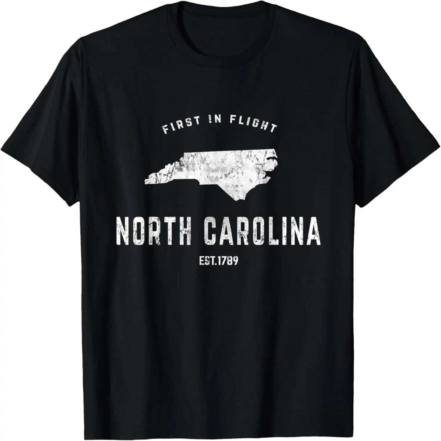 North Carolina - First in Flight - Retro-Vintage look T-Shirt S чёрный