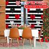 Flat Printing Heart Stripes Popular Curtain Cloth Versatile Polyester Curtains Room Decor Living Office Set Of 2 Made Washable Great Ready
