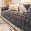 Thicken Plush 2 3 Seat Sofa Covers for Living Room Solid Color Pet Kids Sofa Mat Non-Slip Couch Armchair Slipcovers Protector