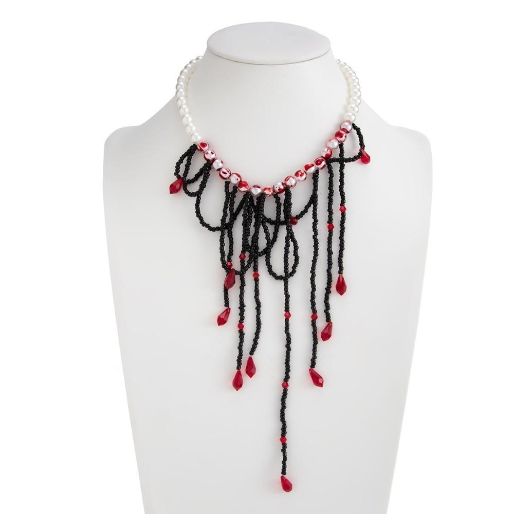 Multilayer Halloween Choker Tassel Gothic Jewelry Creative Blood Drop Necklace  Party