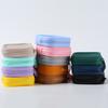 Small Square Silicone Purse Coin Bag Small Coin Wallet Small Cosmetic Bag Charging Cable Storage Case For Women Student