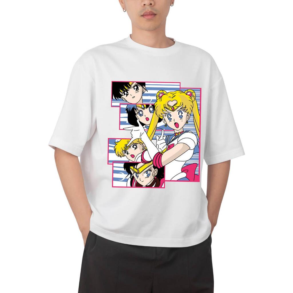 2026 New Sailor Moon Anime Graphic Printed Short Sleeve Tshirt Mens and Womens Tshirt Mens Tops Sports Tshirt Daily Wear