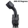 0-180 Degree An4 An6 An8 An10 Car Hose End Fitting Hose Adapter For Swivel Oil Fuel Line Aluminium Alloy