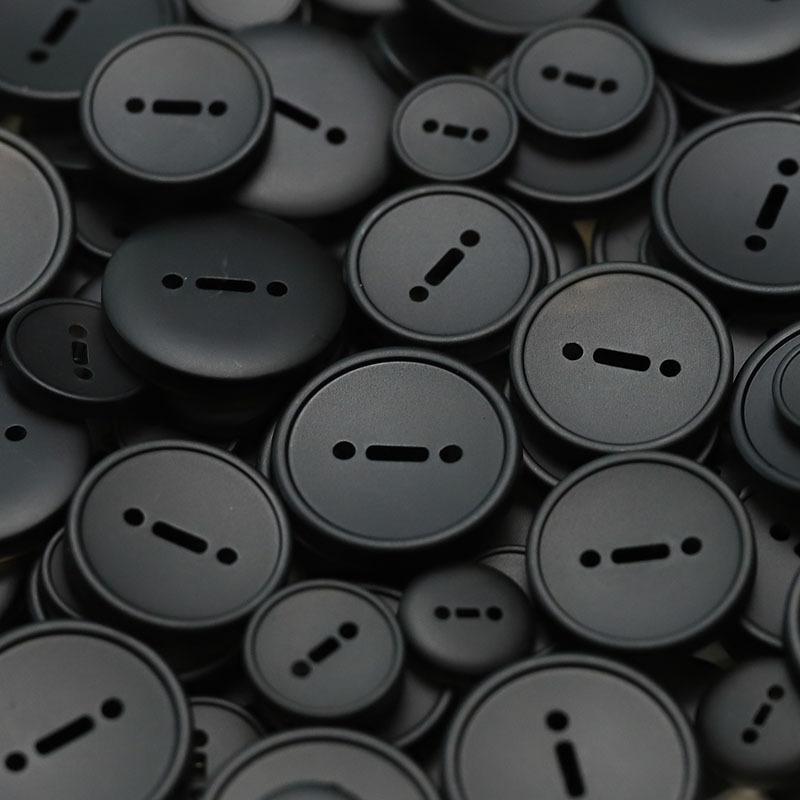 5Pcs Resin Buttons Two Eyes Unique Design Clothing Buttons Trench Coat Jacket Double-Sided Nippi Coat Suit Buckle