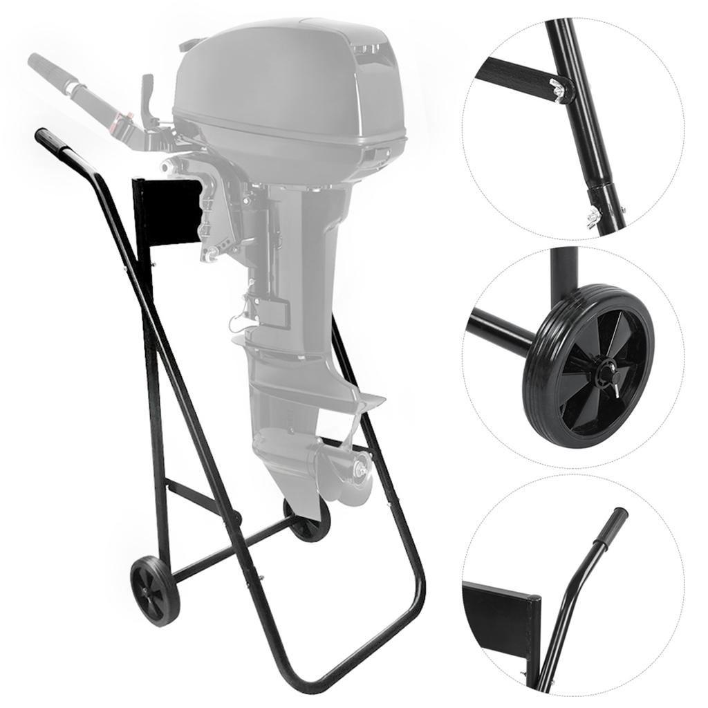 Carro Plegable de Tubo de Acero para Motor de Barco Fueraborda, Soporte Marino, Hélice, Estante Portátil