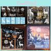 Christmas Window Clings Pvc Snowflakes And Reindeer Party Decorations Pack Of Five