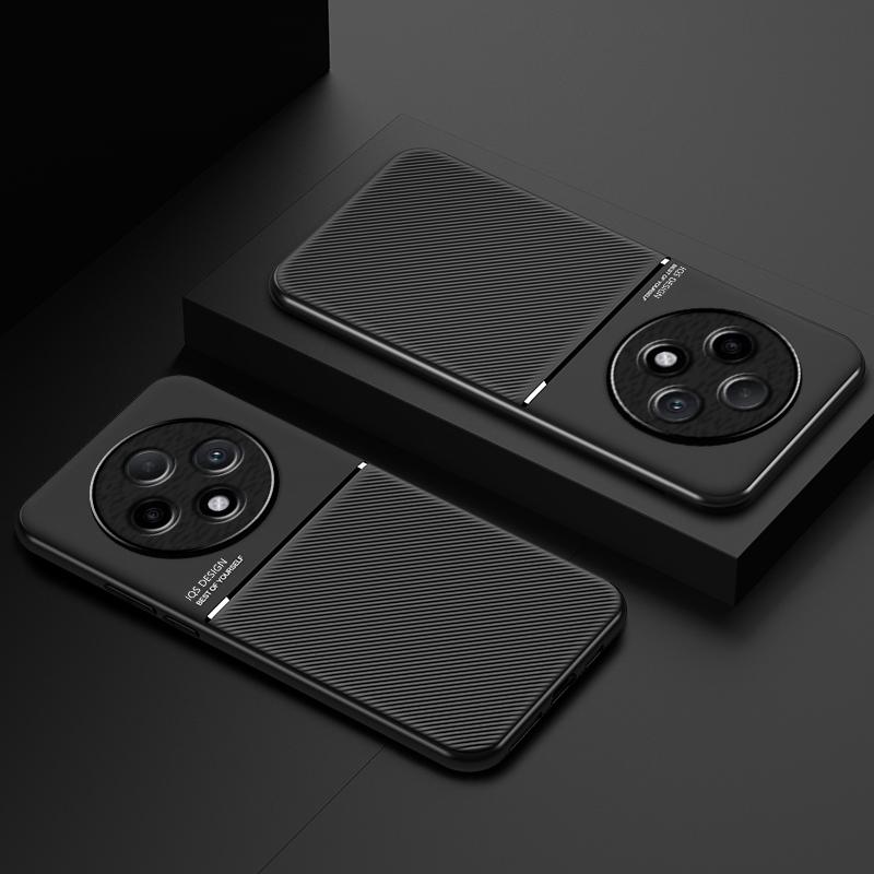 Für Oppo A3 Stoßfeste Hülle Magnetische Autohalterung Leder Silikon Hülle Telefon Fundas für Oppo A2 5G Koffer für Oppo A2 Pro 5G