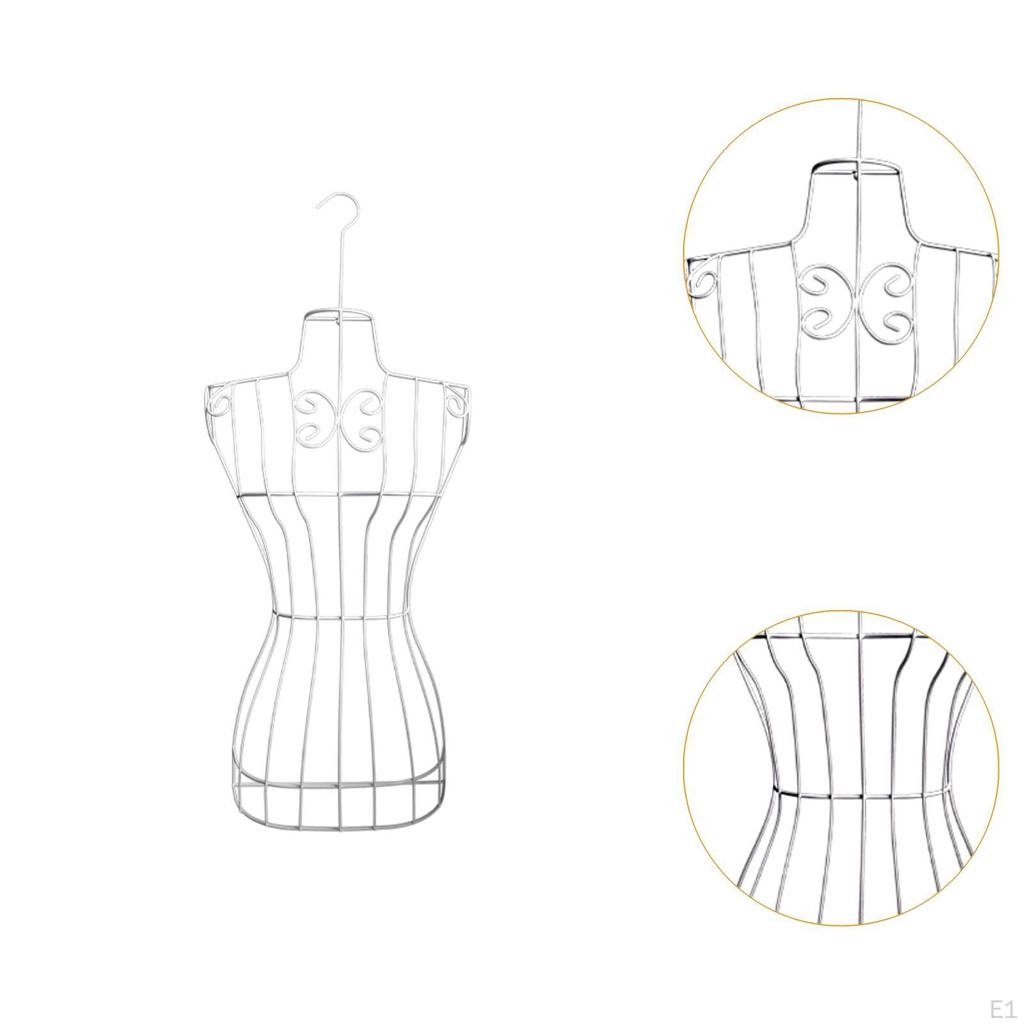 Metalowy Manekin Krawiecki Stojak na Ubrania Wszechstronny z Hakiem Manekin do Centrum Handlowego Szycia