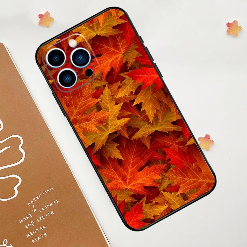 

Autumn Leaves Phone Case For iPhone 17 Pro Max 14 11 15 16 Pro Max 13 12 mini 16 Plus 16e 17 Air Funda iPhone 14 Plus