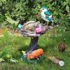 Handgefertigtes Harz-Vogelfutterhaus-Ornament für Hofgärten