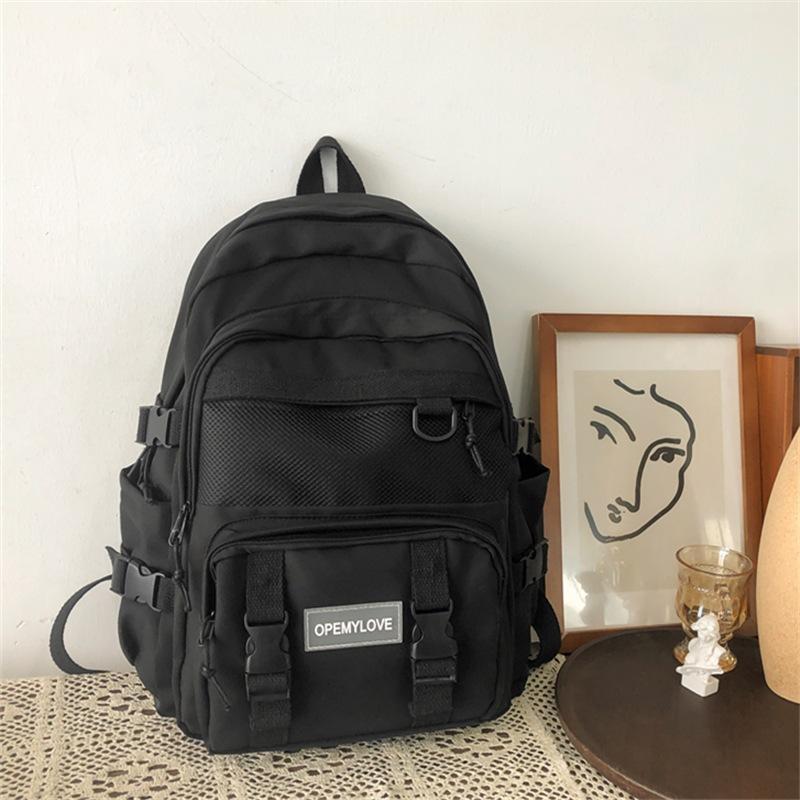Schoolbag Korean version ins High value junior high school student schoolbag Harajuku ulzzang large capacity backpack college student backpack