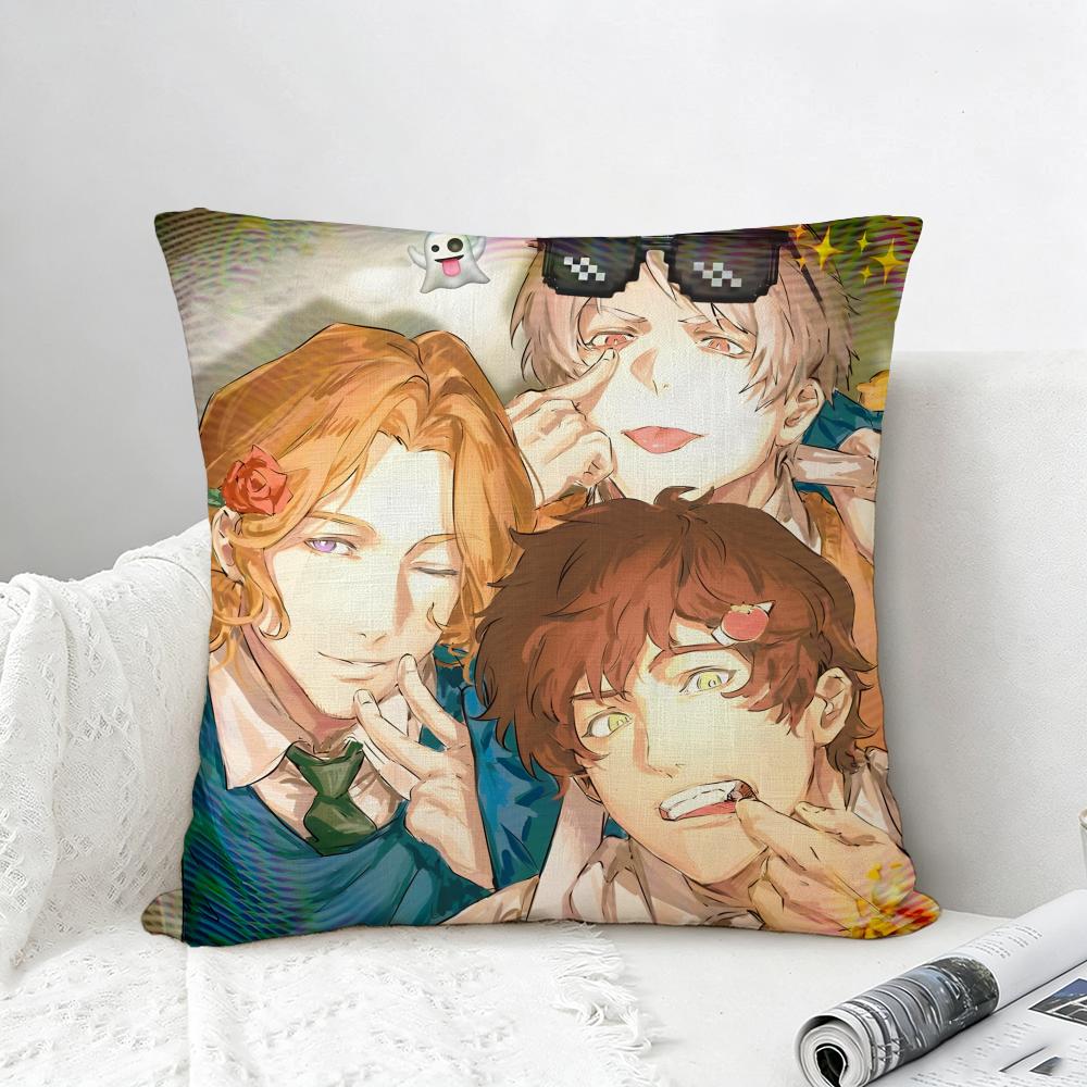 Anime Hetalia Cushion Cover Natural Linen Pillowcase Set AllinOne Decor for Sofa Bedroom  Chair