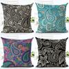 Exquisite Paisley Printed Ethnic Cushion Covers For Vintage Bohemian Sofa Decor
