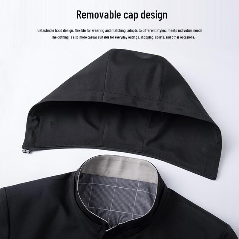 Hongdou Men's Hooded Casual Jacket