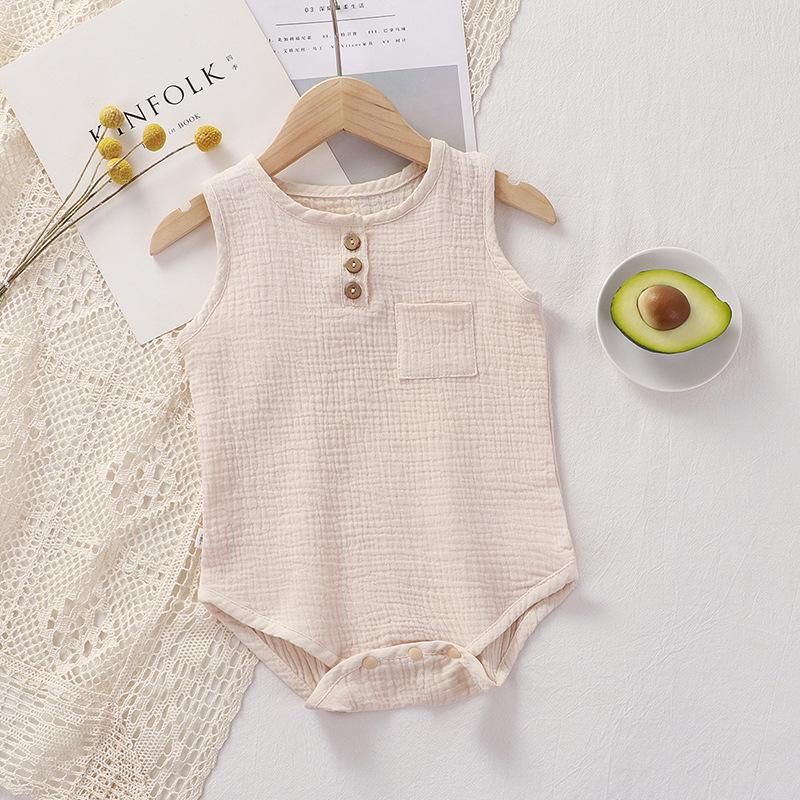 

Unisex Baby Sleeveless Cotton Jumpsuit Romper 66 cm