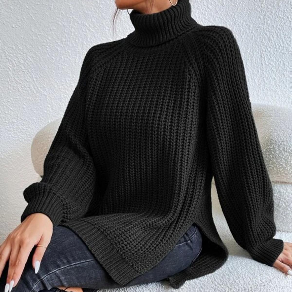 Женский повседневный трикотажный свитер осень/зима 2023 3XL армия зеленый — фото 7