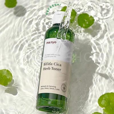 Manyo Factory Bifida Cica Herb Toner 210 ml, beruhigend, erfrischend, feuchtigkeitsspendend, koreanische Kosmetik, Kbeauty, Probe