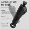 Vibration Reducing Bike Grip Ergonomic Handlebars Cover Antislip Pattern Locking Rings for Mountain Bike Accessories