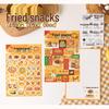 Mu Ran Delicious Food Sticker Pack - DIY Toy Decor, Student Journal, Collage & Painting Materials