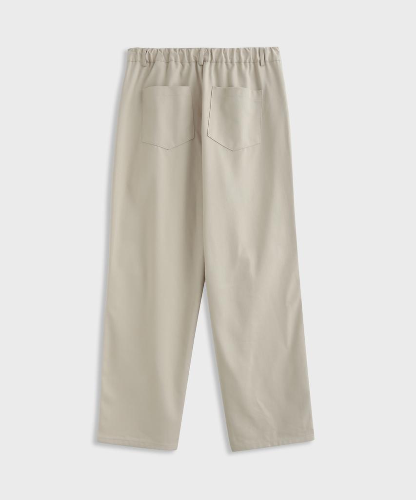 ASHOUR Dart Point Cotton Pants Cream