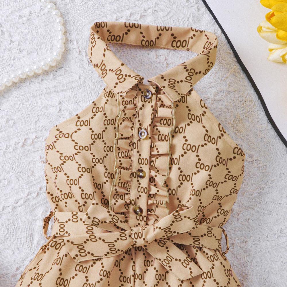 Kids Clothes Summer Fashion Sleeveless Halter Neck Short Jumpsuit for Girls Romper