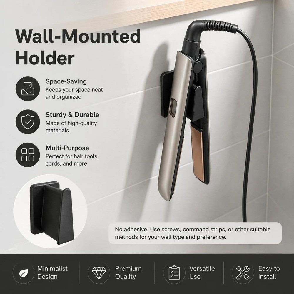 Practical Hair Styling Tool Organizer 3D Printed Bathroom Perm Rod Rack Bathroom