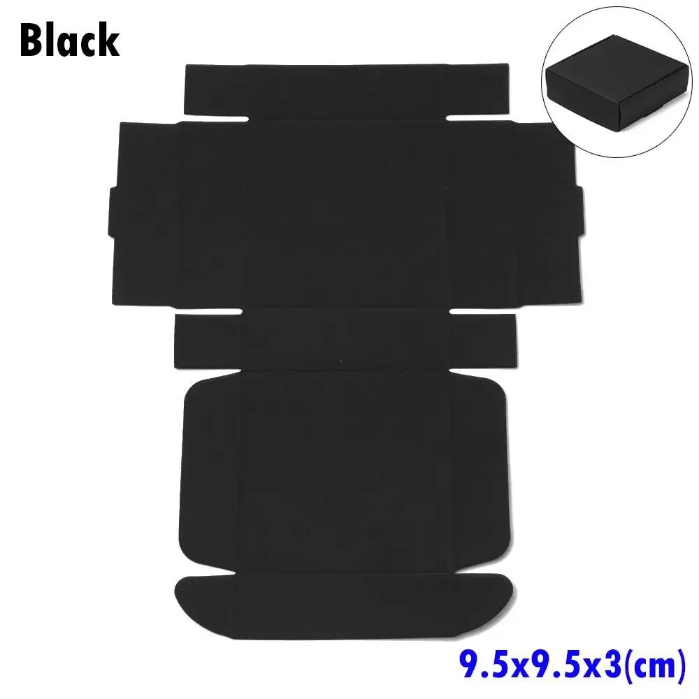 10pcs 9sizes Wedding Event Gift Craft Jewelry Candy Storage Cardboard Package Kraft Paper Box Wrapping