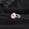 Natural Morganite Gemstone 925 Sterling Silver Handcrafted Jewelry Partywear Pear Shape Ring For Women RR-77-10