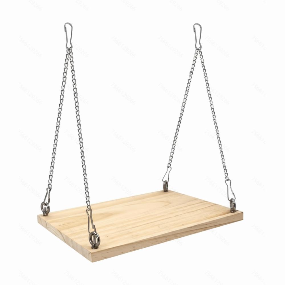 Bite Resistant Hamster Swing Toys Durable Cockatiel Swing Ladder Parrot Hanging Bed Training