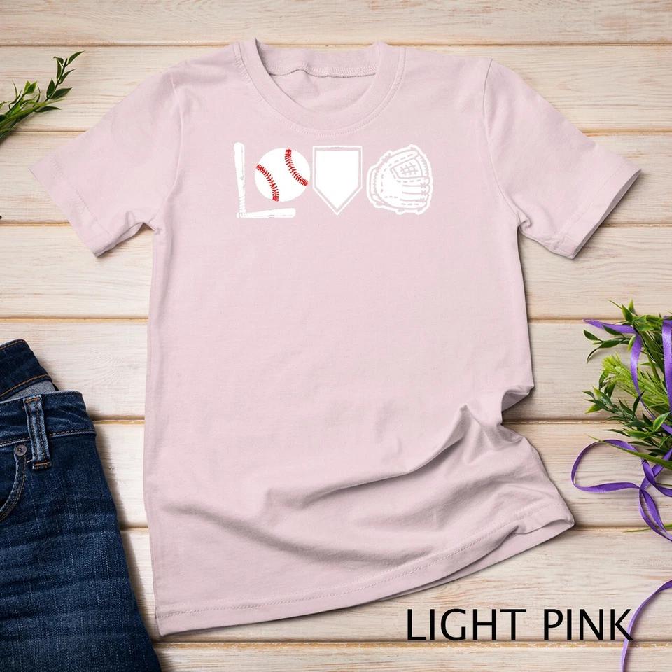 I Love Baseball T-Shirt Baseball Heart Unisex T-shirt 6 S