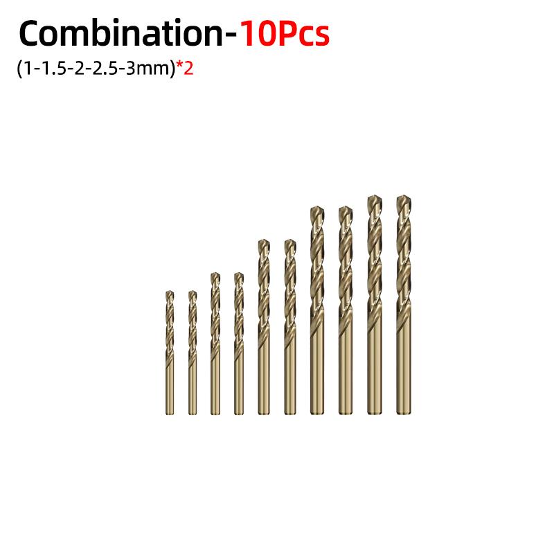 Metal Drill Cobalt Twist Drill Bit Set 1-13mm HSS M35 Stainless Steel Twist Drills The Whole Ground Metal Reamer Hole Tools